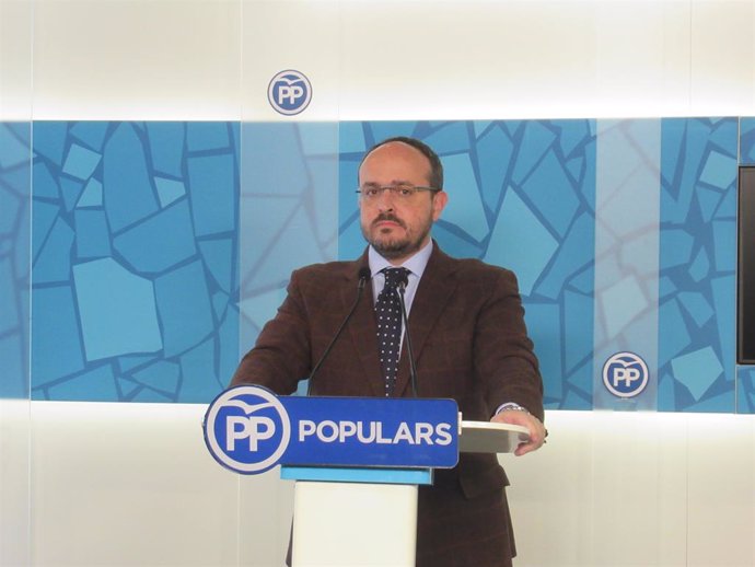 El presidente del PP catal, Alejandro Fernández