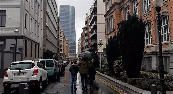Día lluvioso en Bilbao