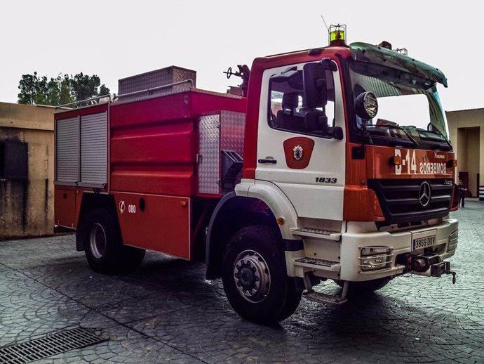 Imagen de archivo de un camión de bomberos de Melilla