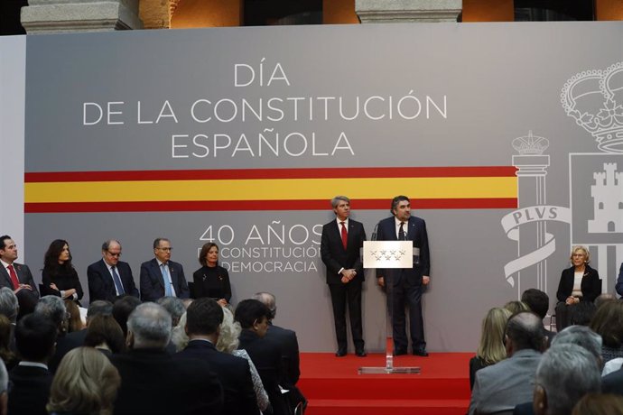 Acto de homenaje a la Constitución de la Comunidad de Madrid en la Real Casa de 