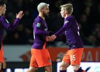 El Manchester City, a la final de la Carabao Cup con gol de Agüero