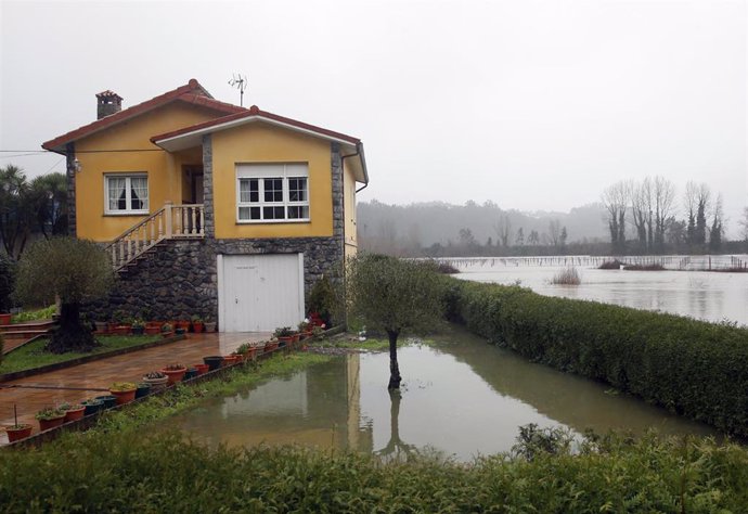 Temporal de lluvias en Asturias