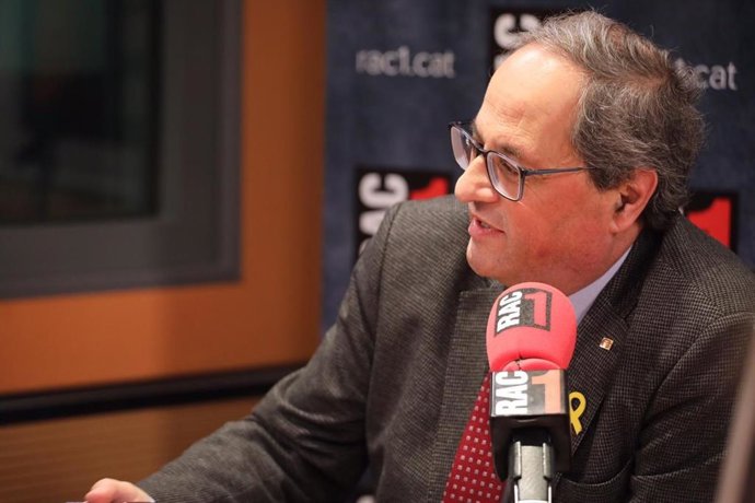 El presidente de la Generalitat, Quim Torra, en Rac1