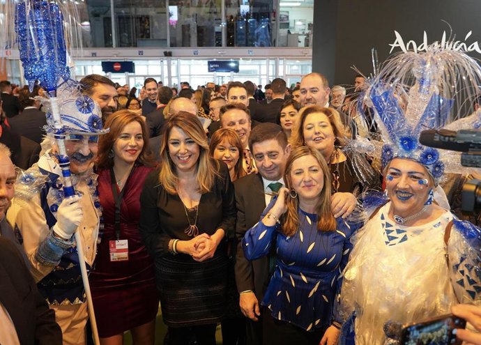 La secretaria general del PSOE-A, Susana Díaz, en Fitur