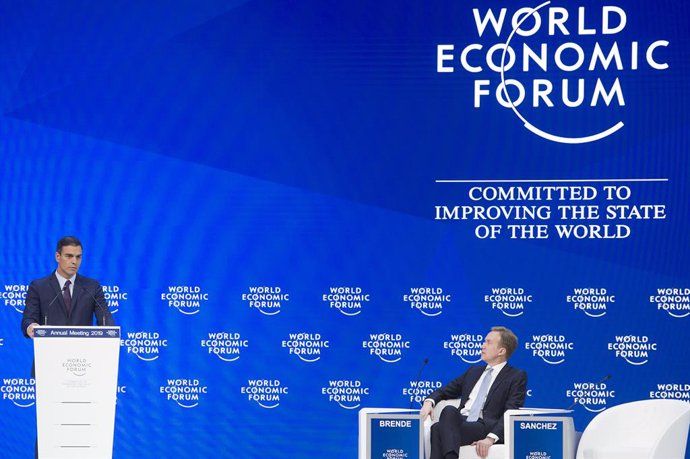 Pedro Sánchez participa en el Foro Económico Mundial de Davos