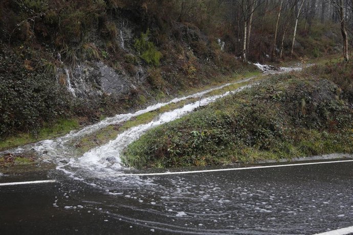 Temporal de lluvias en Asturias