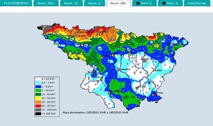 Alerta de la CHE por el aumento de caudales en el eje del Ebro