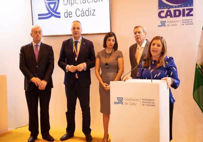 La presidenta de la Diputación de Cádiz, Irene García, en Fitur