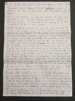 Carta d'última paraula del caador acusat de matar dos agents rurals