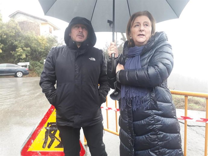 Visita de la delegada del Gobierno a zonas afectadas por el temporal en Asturias