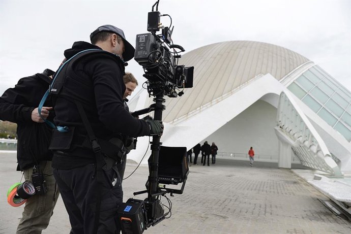 Imagen de archivo de un rodaje