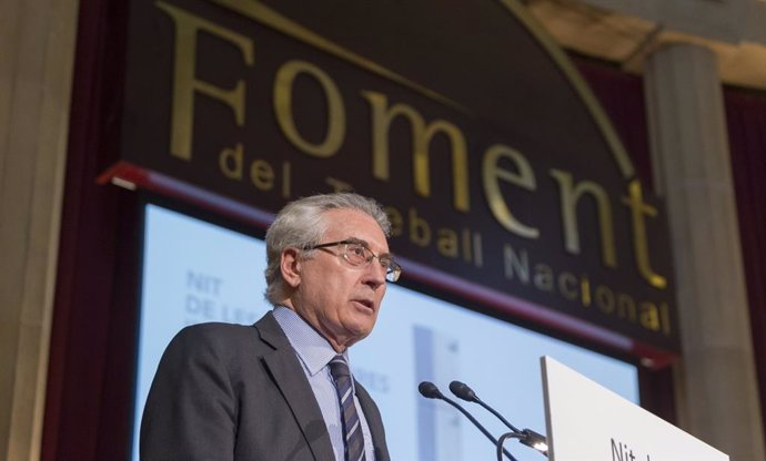 Joaquim Llansó, durante una intervención en la sede de Fomento del Trabajo