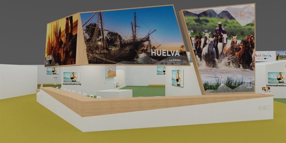 Stand de Huelva en Fitur.