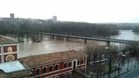 El Ayuntamiento activa el dispositivo especial para el seguimiento de la crecida del Ebro a su paso por Logroño