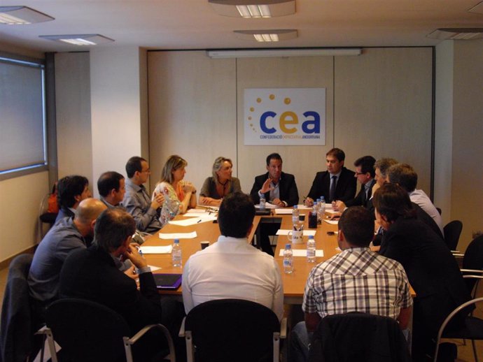 Reunión de Confederación Empresarial Andorrana (Cea) y Partit Socialdemcrata