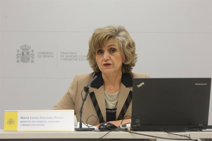 Rueda de prensa sobre la pobreza infantil en el Ministerio de Sanidad