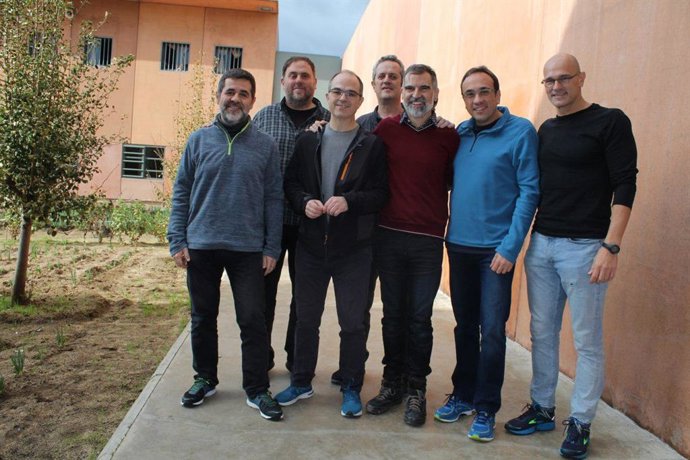 Dirigents independentistes empresonats al centre penitenciari de Lledoners