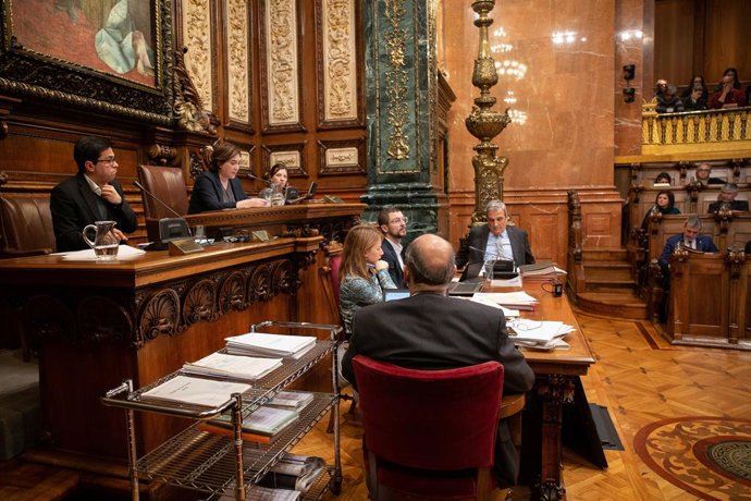 Ple de l'Ajuntament de Barcelona.