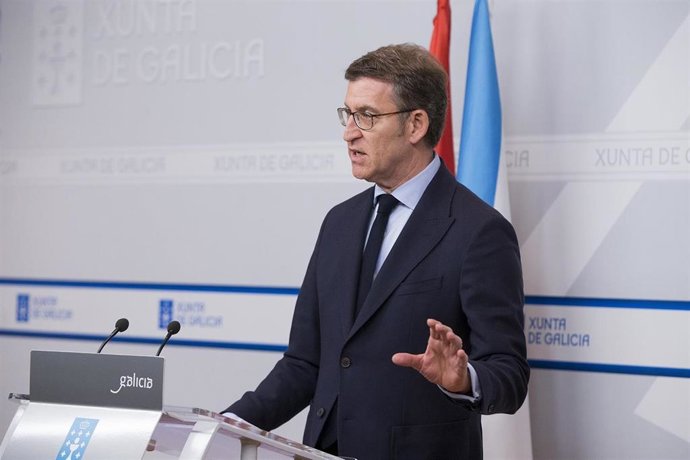 Feijóo en rueda de prensa