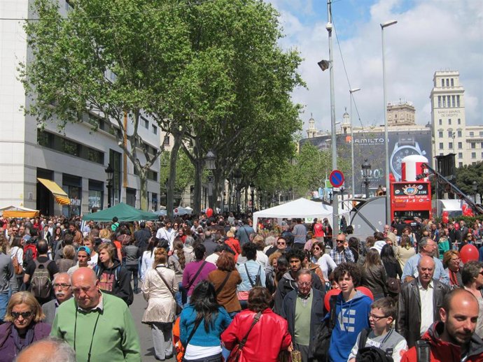 Ciudadanos en la ciudad de Barcelona