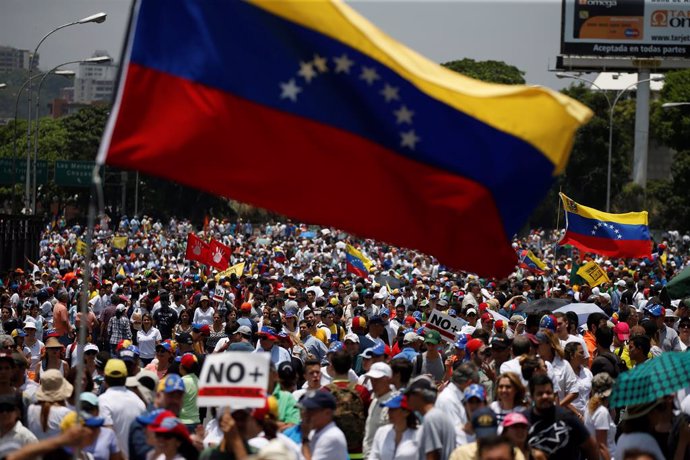Manifestación opositora por Caracas
