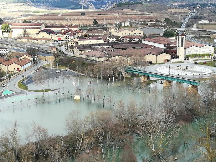 Crecida del Ebro en Haro