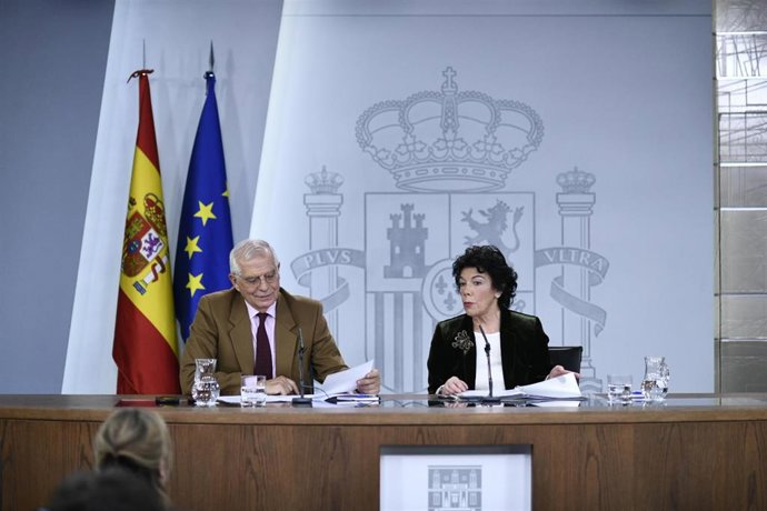 Rueda de prensa posterior al Consejo de Ministros en el que se trataron temas co