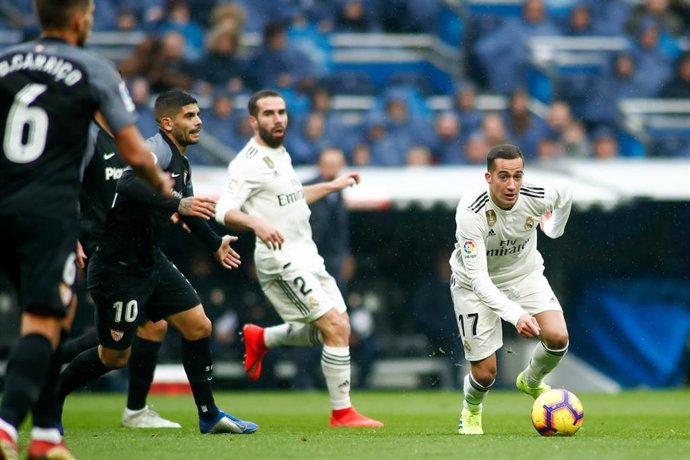 Lucas Vázquez en el Real Madrid-Sevilla