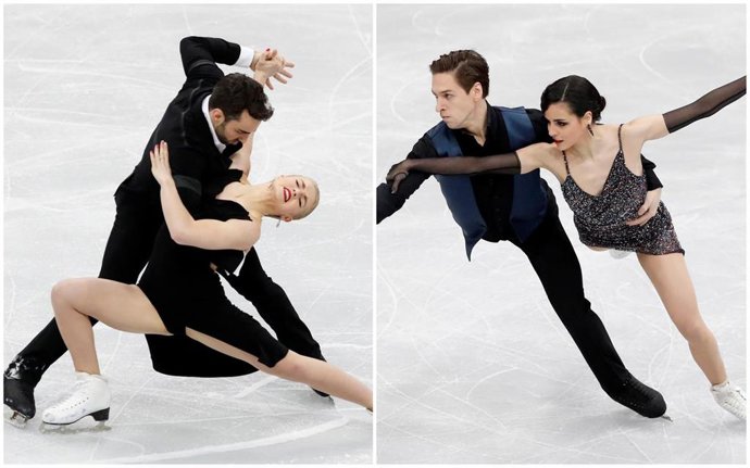 Olivia Smart-Adri Díaz y Sara Hurtado-Kirill Khaliavin en el Europeo de patinaj