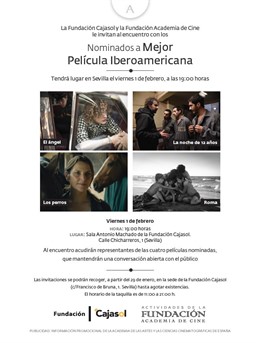 Fundación Cajasol acoge un encuentro con los nominados a los Goya 2019 a Mejor P