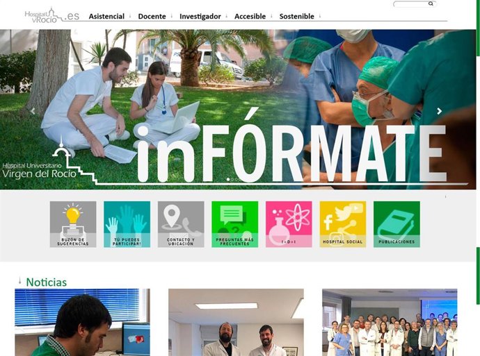 Nueva página web del Hospital Virgen del Rocío