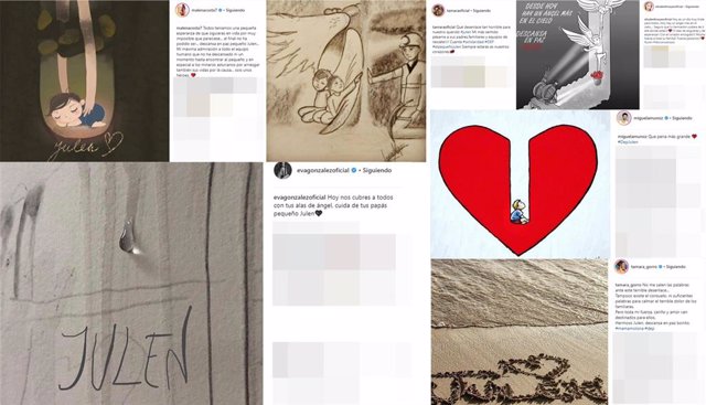Los famosos lloran la muerte de Julen en Instagram