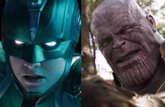 Foto: Vengadores Endgame: Capitana Marvel rompe a Thanos en este brutal fan art