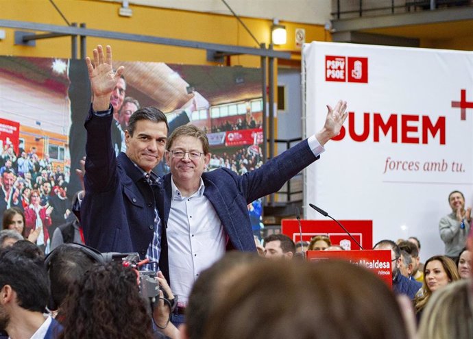 Ximo Puig y Pedro Sánchez en Valencia