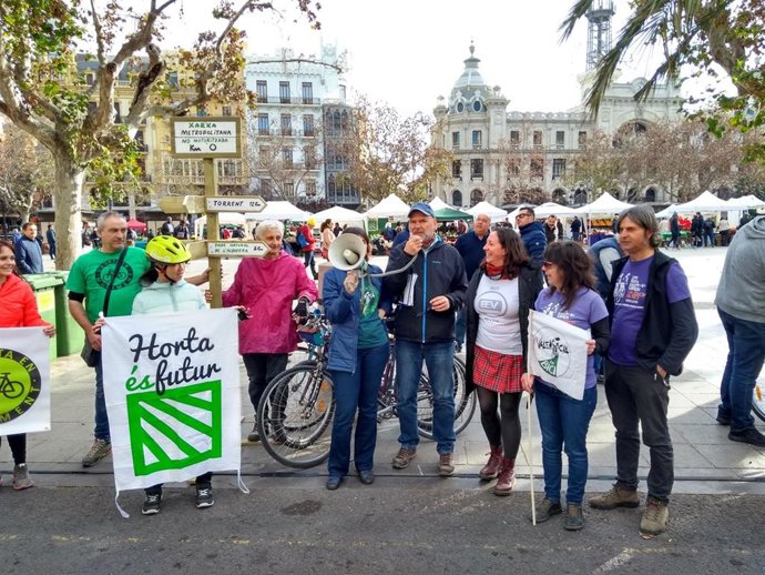 Marcha de entidades ciclistas en Valncia
