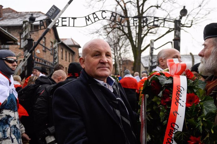 Manifestación de protesta de la ultraderecha polaca en Auschwitz