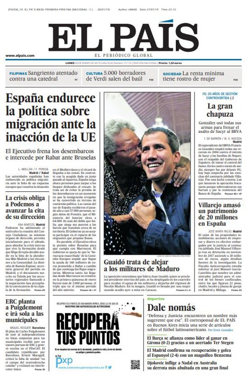 Portada El País