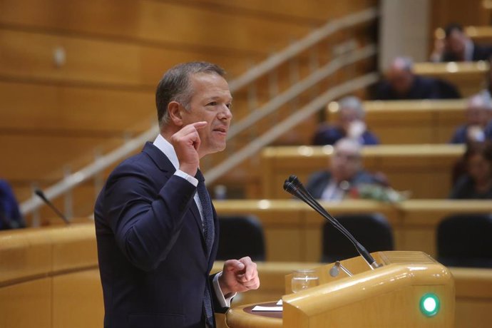 Ander Gil, portavoz del PSOE en el Senado, acusa al PP de "forzar" el funcionami