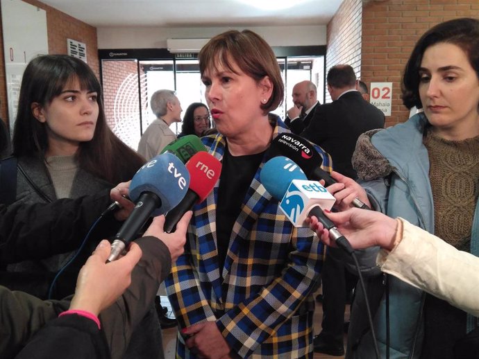 La presidenta del Gobierno de Navarra, Uxue Barkos