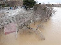 La crecida ordinaria del Ebro no causa afecciones en la ciudad, afirma Cubero