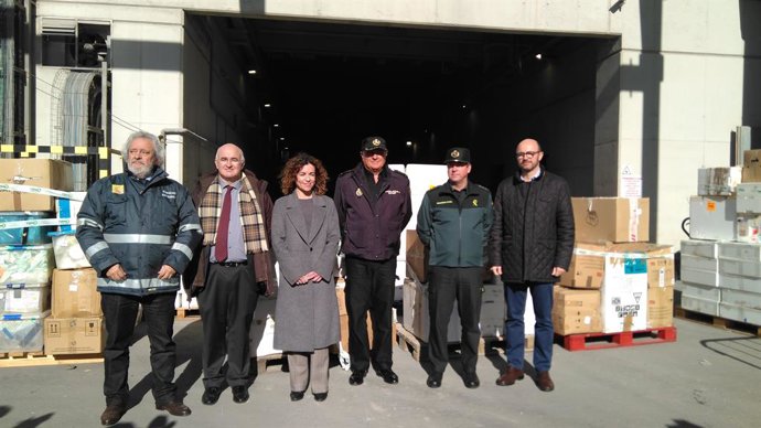 La delegada del Govern a Balears, Rosario Sánchez, en la incineradora de Son