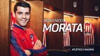 Morata jugará cedido en el Atlético hasta junio de 2020