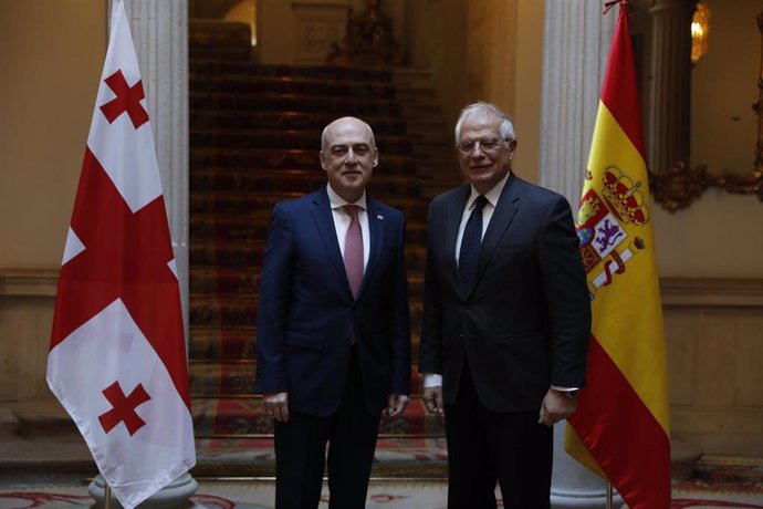 Reunión de Josep Borrell con el ministro de Asuntos Exteriores de Georgia, David