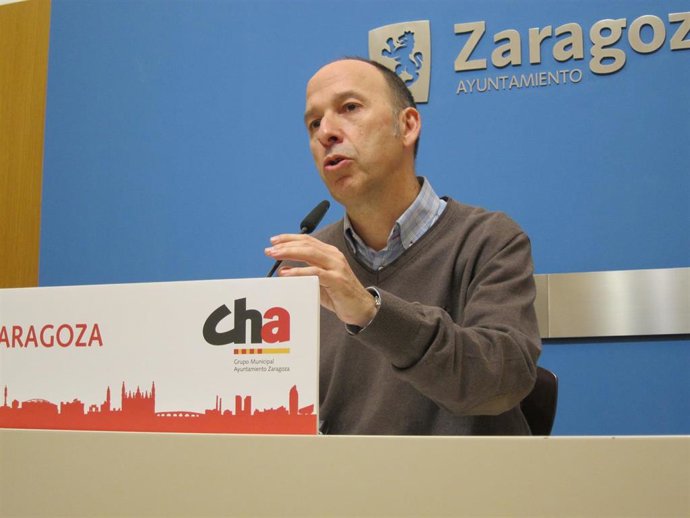 Portavoz de CHA en el Ayuntamiento de Zaragoza, Carmelo Asensio