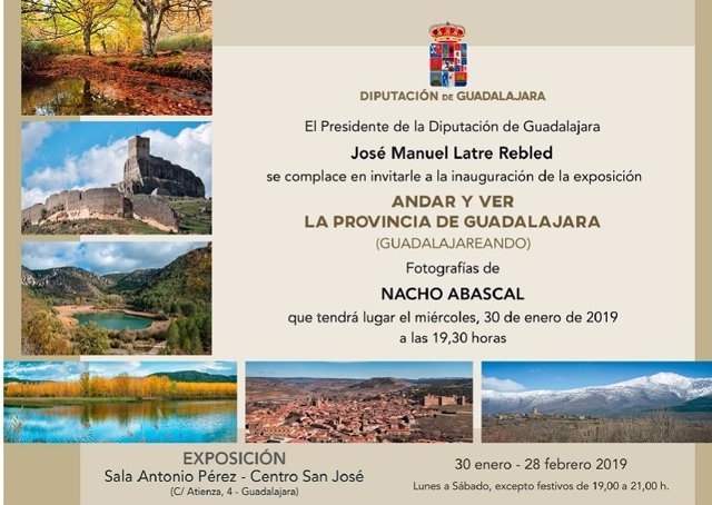 Inauguración Exposición De Fotografías De Nacho Abascal El Miércoles 30 En La Sa