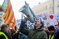 Un centenar de taxistas se concentra en Avenida de América y volverán a manifestarse en Génova