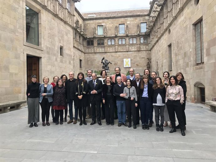 El pte.Q.Torra y la consellera L.Borrs reciben a los XI Premis Gaudí de cine ca
