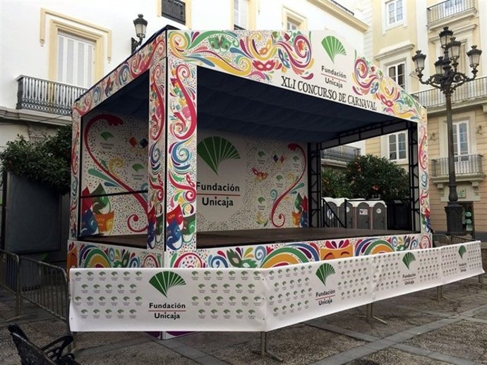 Tablao del concurso Unicaja del Carnaval