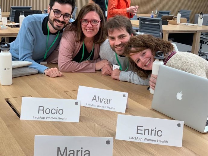 Equipo de la startup catalana Lactapp en el Campus de Emprendedoras de Apple