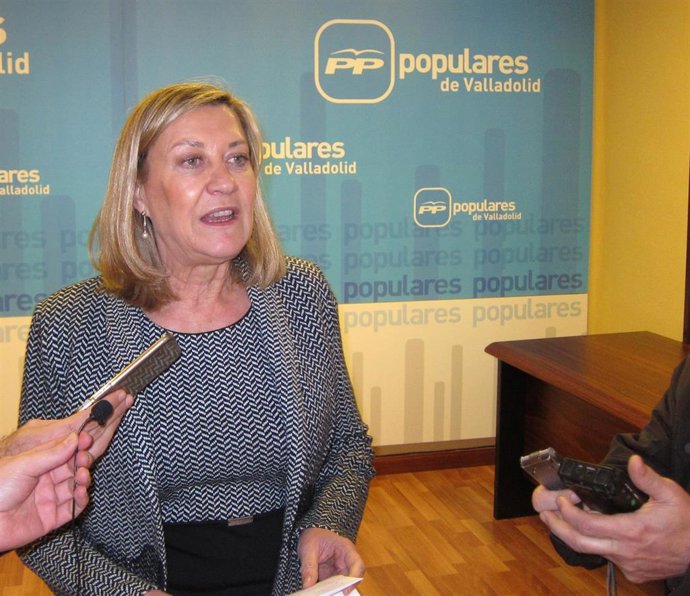 La candidata del PP a la Alcaldía de Valladolid, Pilar del Olmo